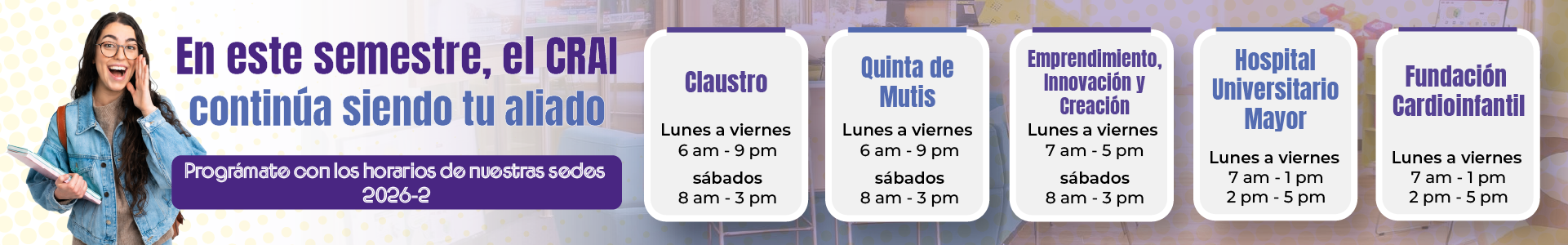 Horarios 2026-2 CRAI